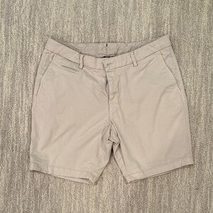 Men's Stylish Tan Flat Front Shorts